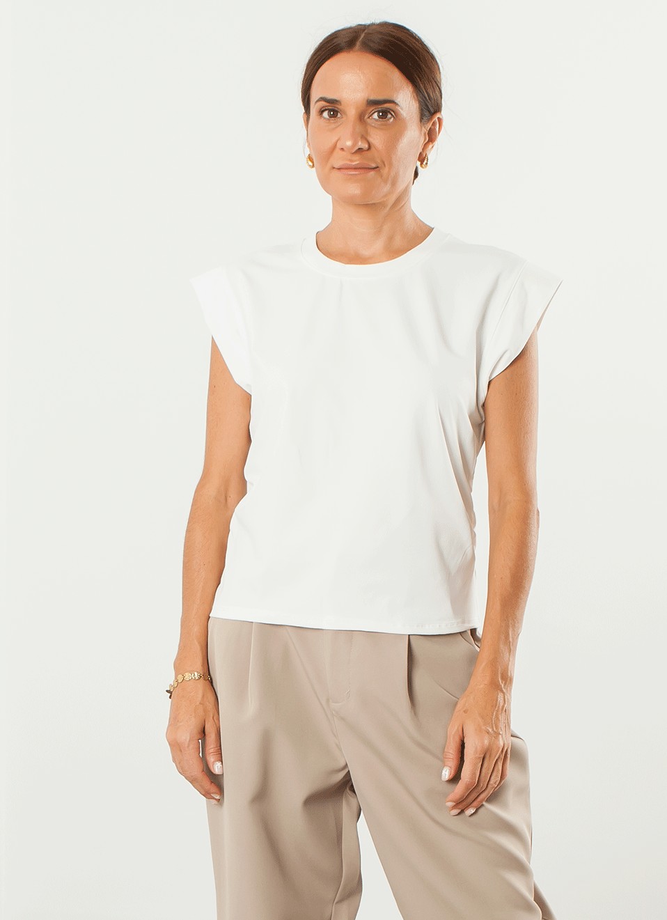 Camiseta Lateral Fruncido - Camiseta y Blusa | Premonición.online
