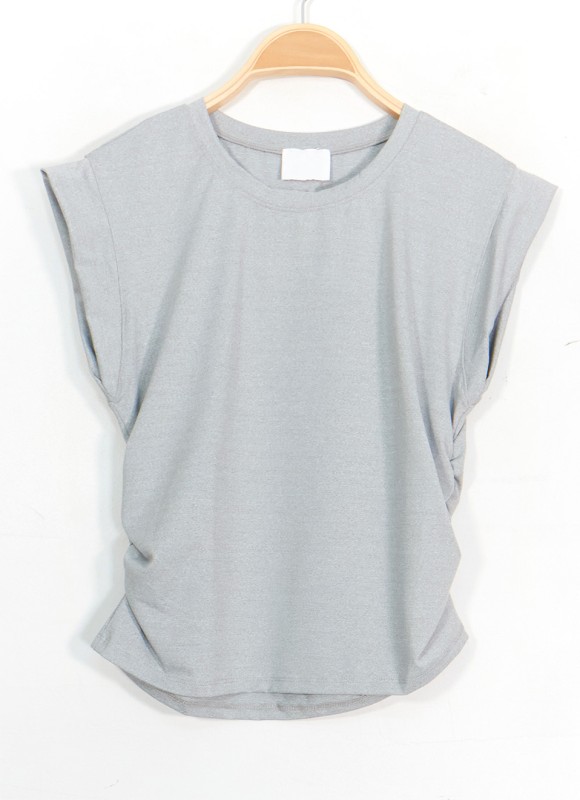 Camiseta Lateral Fruncido - Camiseta y Blusa | Premonición.online