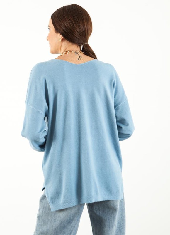 Jersey pico asimetrico