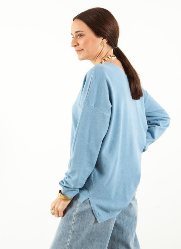 Jersey pico asimetrico