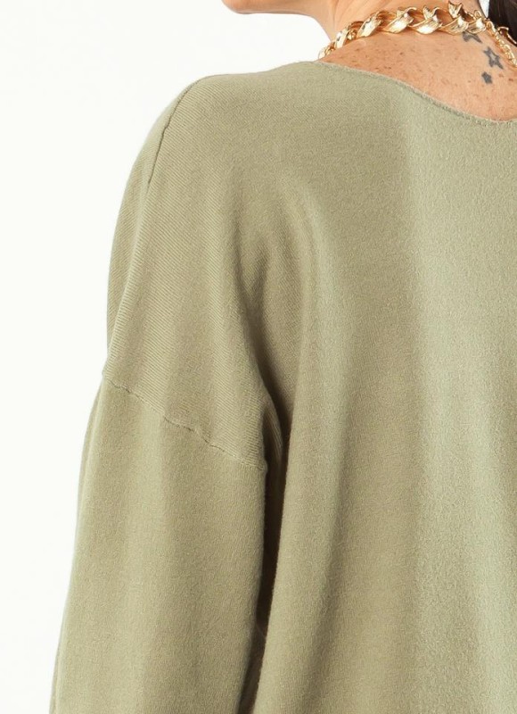 Jersey pico asimetrico