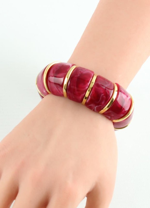 Pulsera elástica efecto nacar