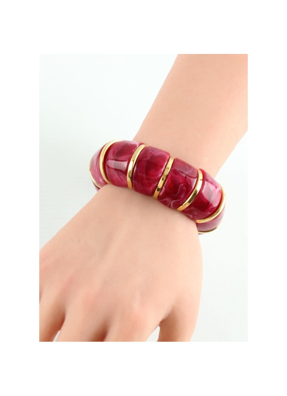 Pulsera elástica efecto nacar