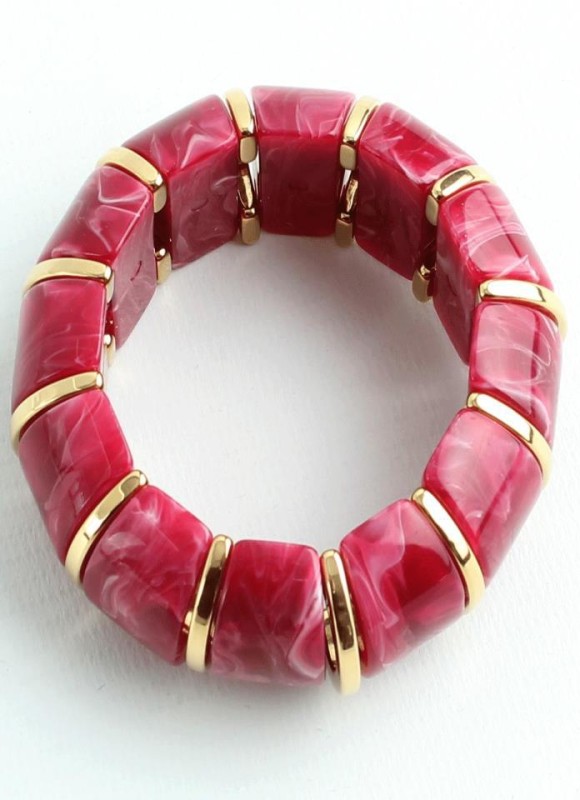 Pulsera elástica efecto nacar