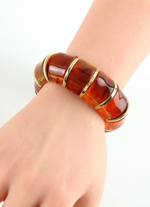Pulsera elástica efecto nacar