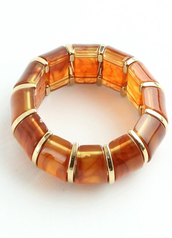 Pulsera elástica efecto nacar