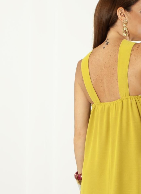 Vestido largo cuello Halter