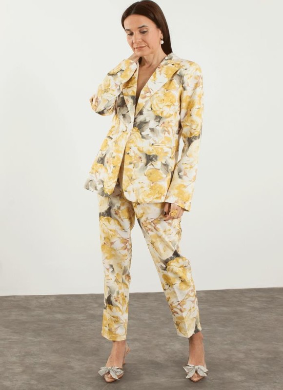 Pantalón vestir floral