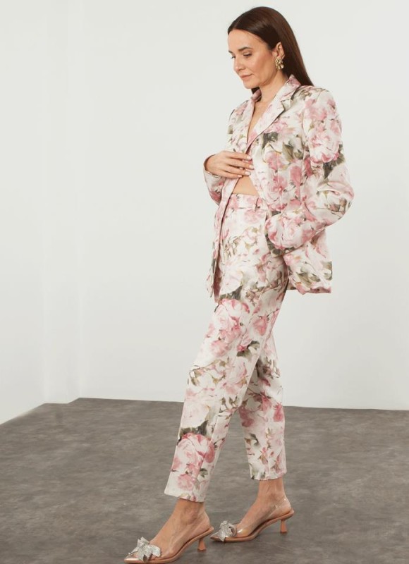 Pantalón vestir floral