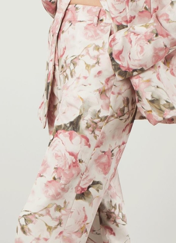 Pantalón vestir floral