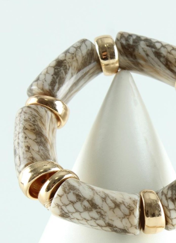 Pulsera elástica efecto nacar