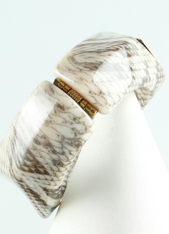 Pulsera bisagras animal print
