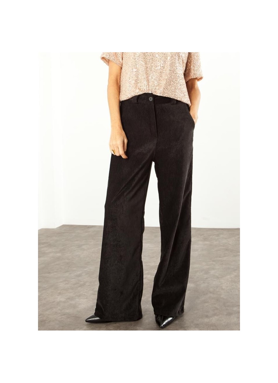 PANTALON vestir chenilla