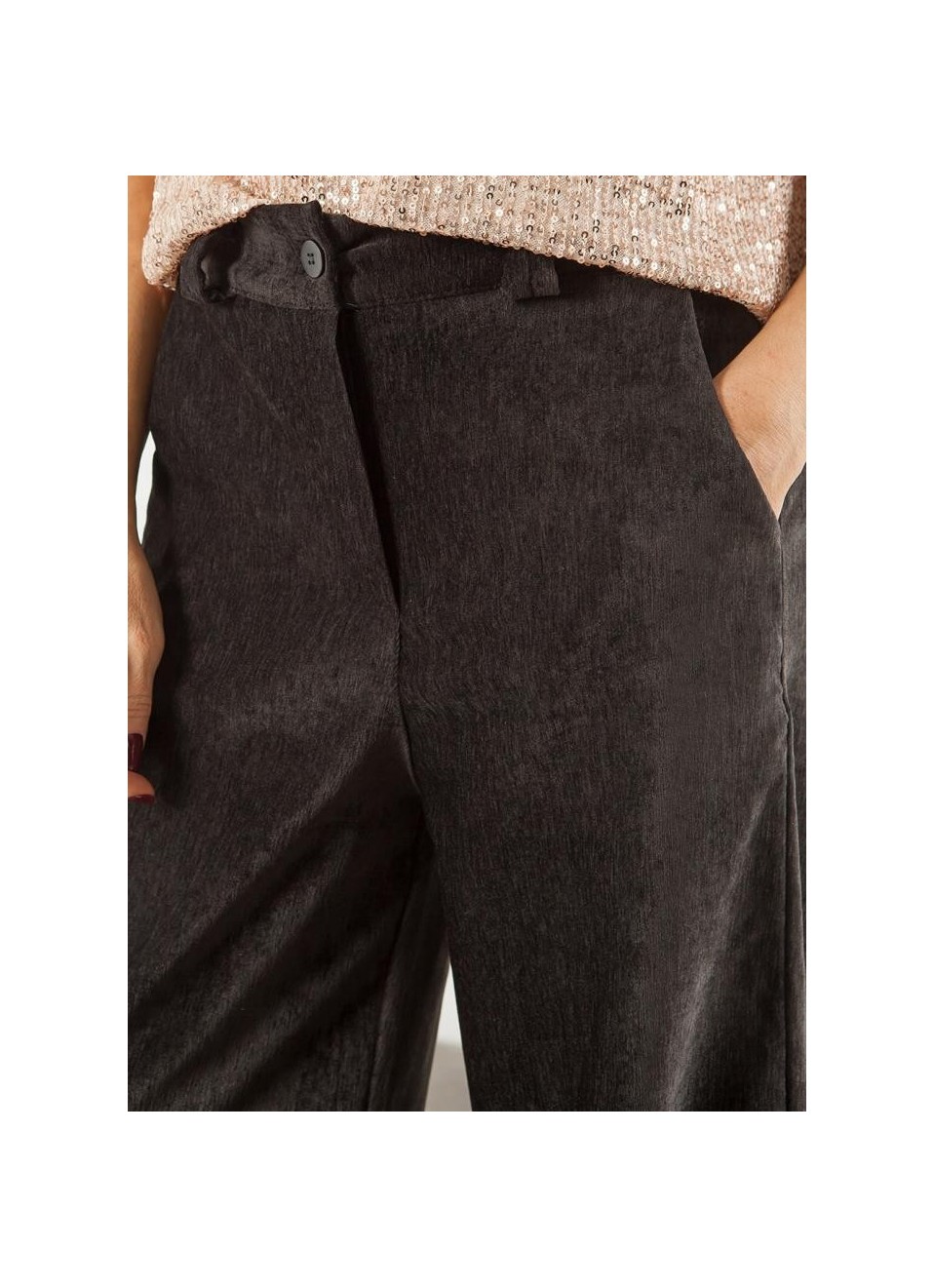 PANTALON vestir chenilla
