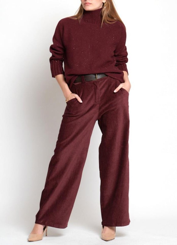 PANTALON vestir chenilla
