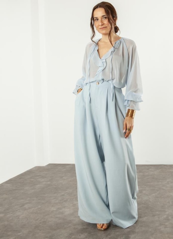 Pantalón vestir palazzo