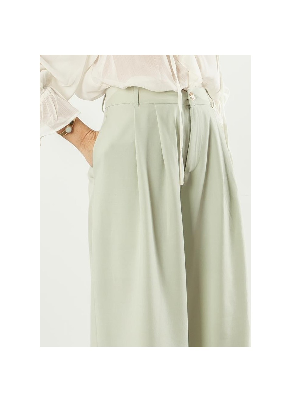 Pantalón vestir palazzo
