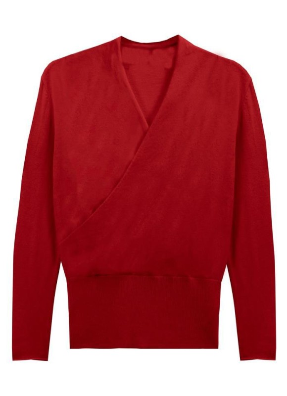 Jersey cruzado punto angora