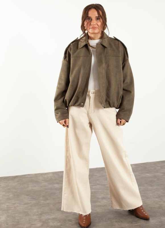 Chaqueta bomber efecto ante