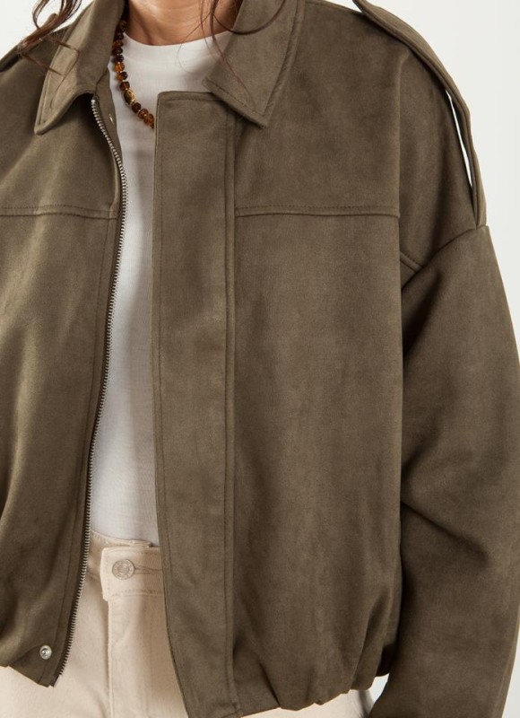 Chaqueta bomber efecto ante