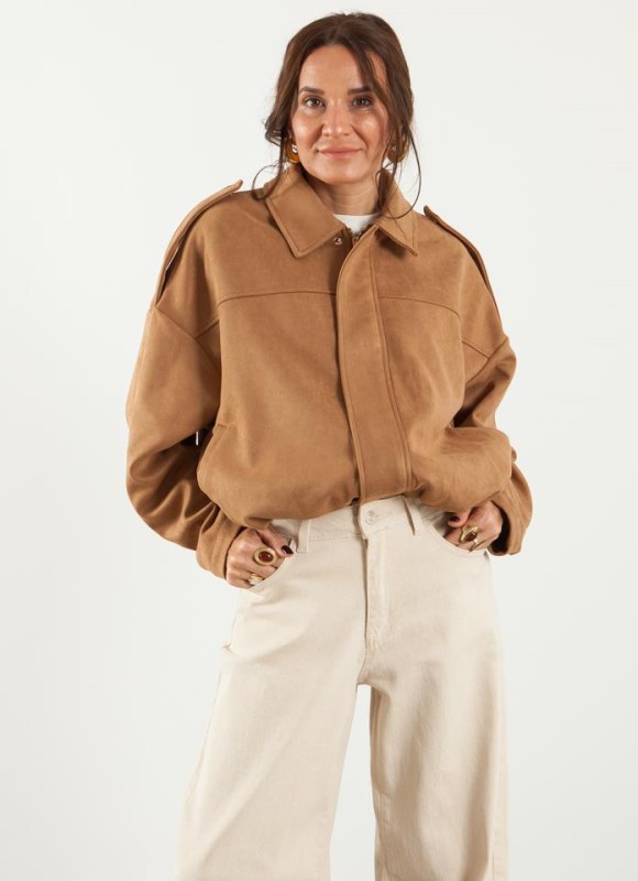 Chaqueta bomber efecto ante