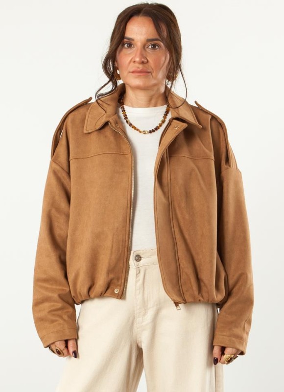 Chaqueta bomber efecto ante