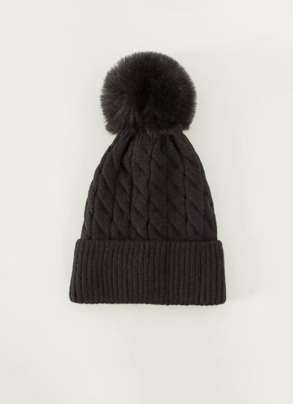 Gorro trenza pompom