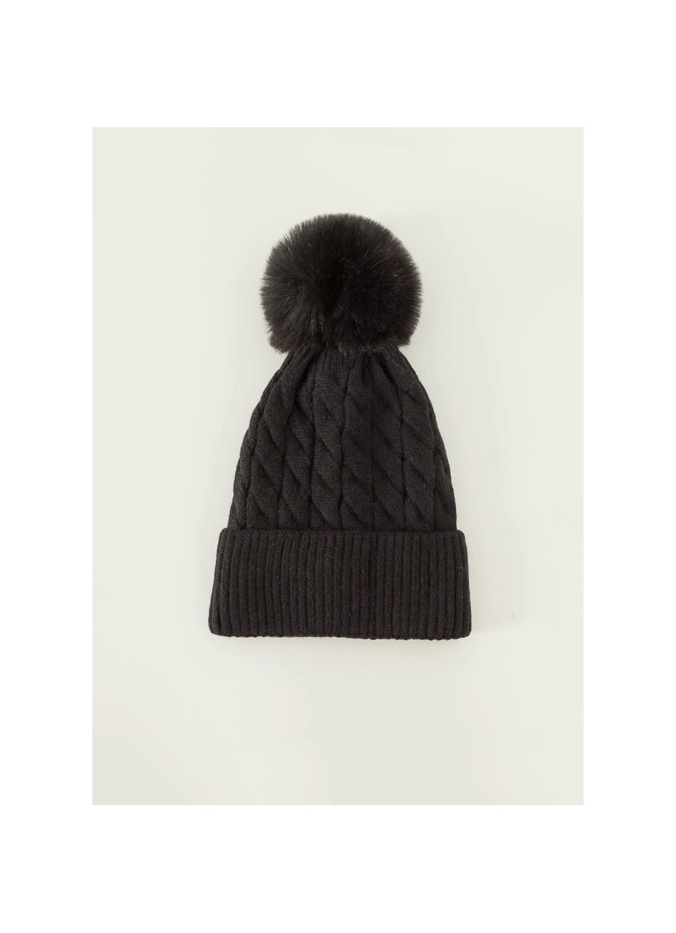 Gorro trenza pompom