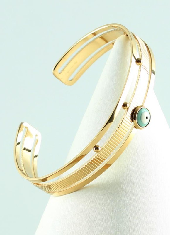 PULSERA DE ACERO OJO TURCO