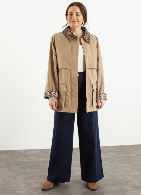 Parka leopardo