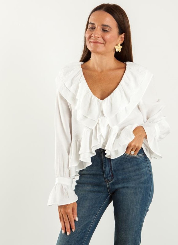 Blusa volantes