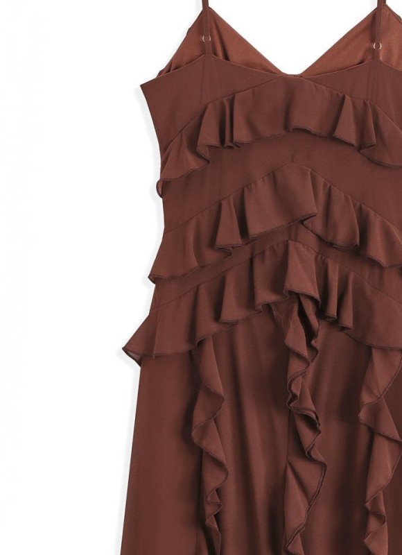 Vestido tirantes volantes