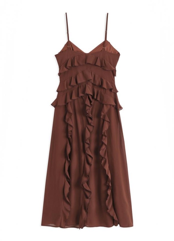 Vestido tirantes volantes