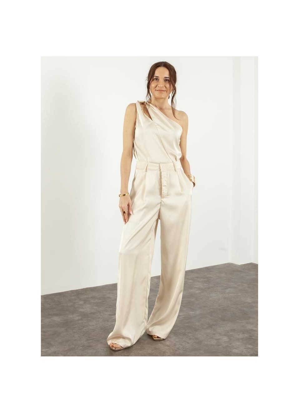 Pantalón vestir satinado