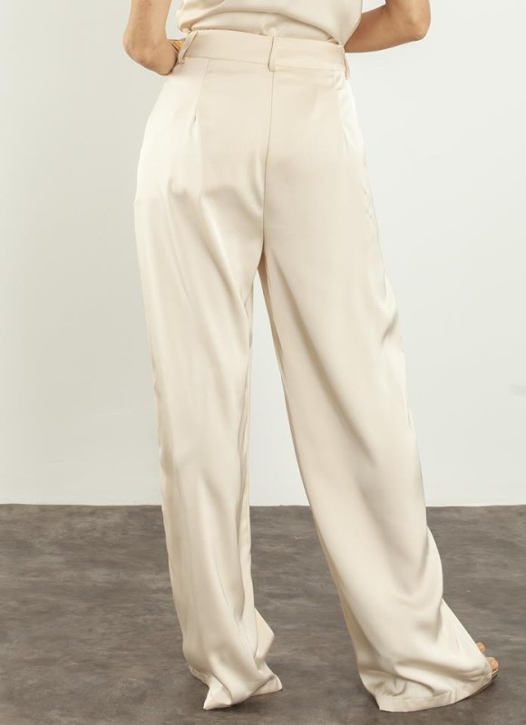 Pantalón vestir satinado