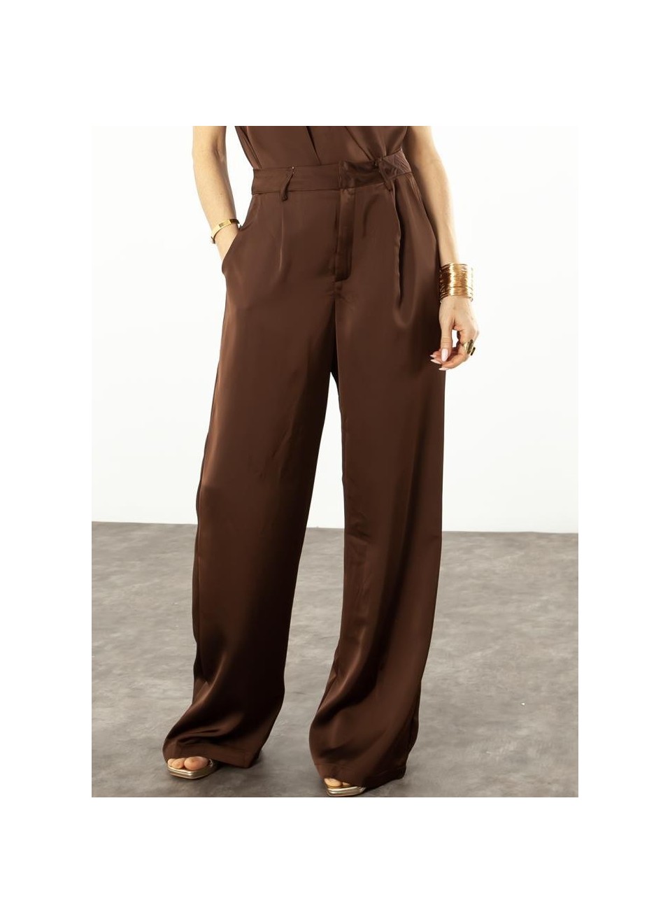 Pantalón vestir satinado