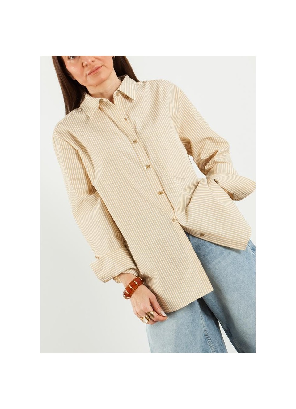 Camisa rayas con brillos