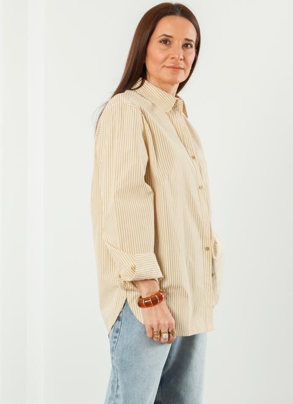 Camisa rayas con brillos
