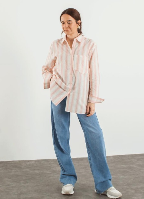 Camisa oversize rayas