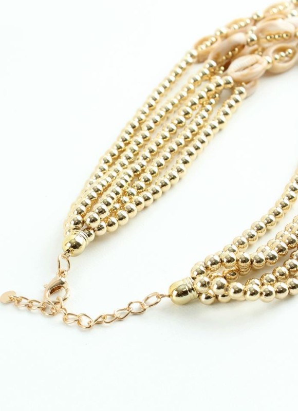 Collar efecto conchas