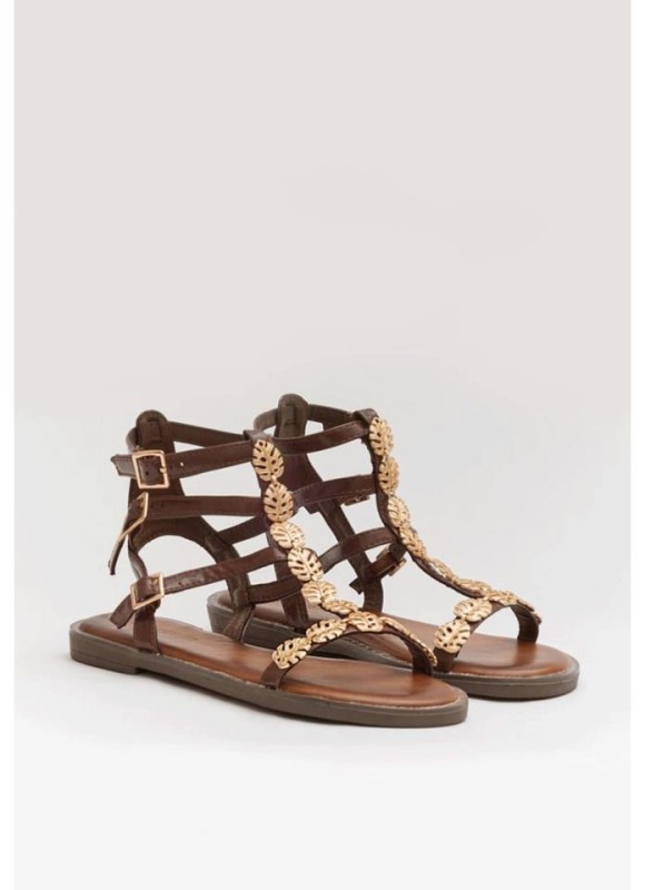 Sandalias hojas