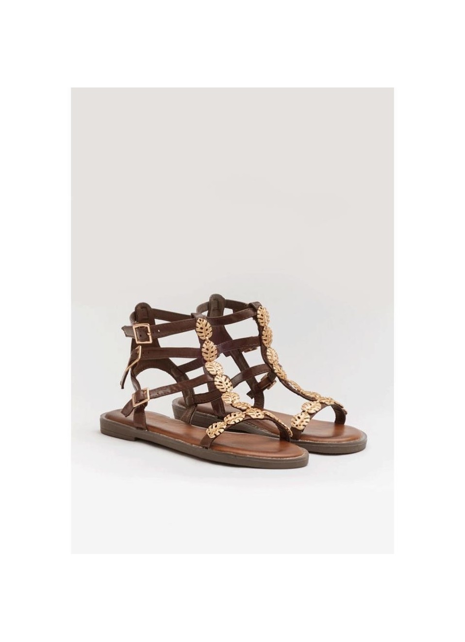 Sandalias hojas