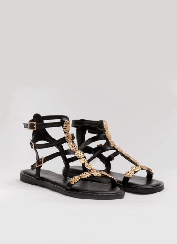 Sandalias hojas