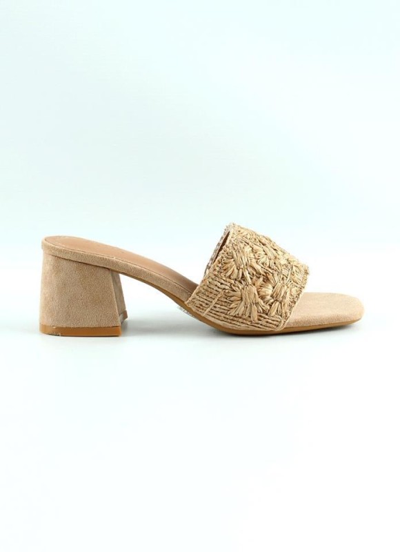 Sandalias efecto rafia