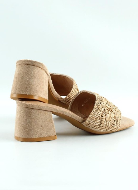 Sandalias efecto rafia