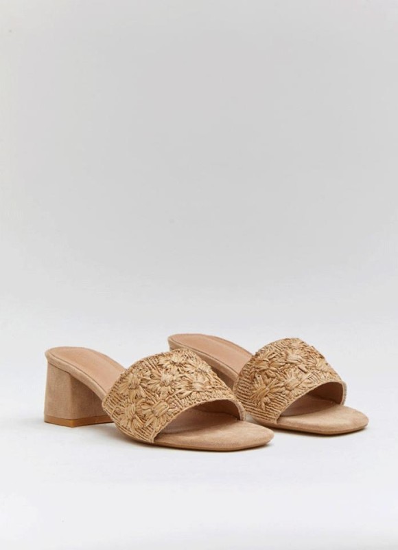 Sandalias efecto rafia