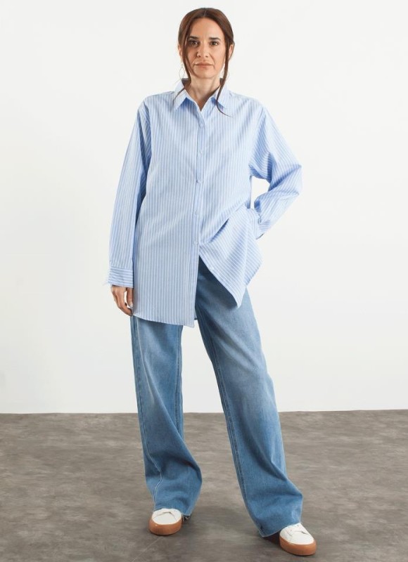Camisa oversize rayas