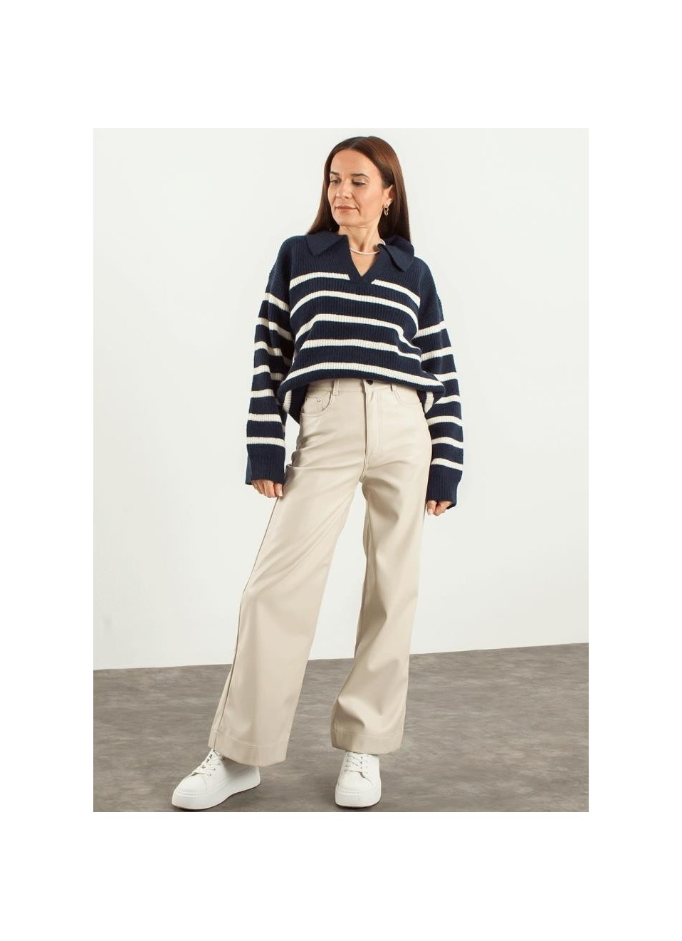 Pantalón culotte polipiel