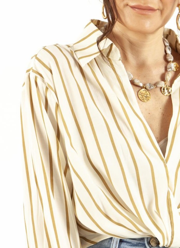 Camisa crop rayas