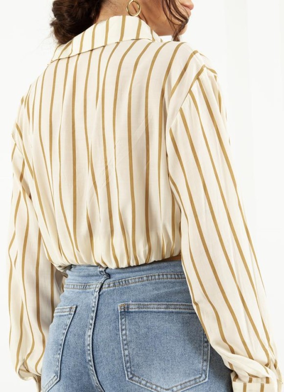 Camisa crop rayas